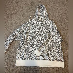 Cheetah print sweatshirt